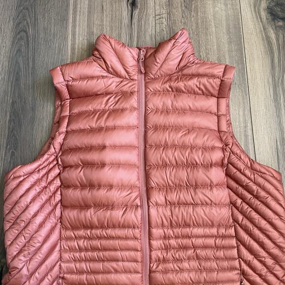 NEW Duluth Trading Co Down Right Tunic Vest Size Large Orange 650 Duck Down - Picture 2 of 9